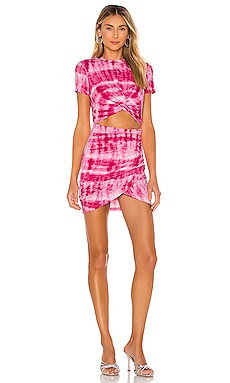 superdown Maureen Jersey Mini Dress in Pink Tie Dye from Revolve.com | Revolve Clothing (Global)