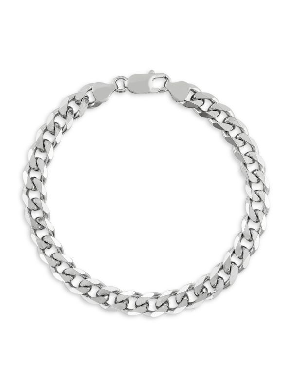 Sterling Silver Flat Curb Chain Bracelet | Saks Fifth Avenue OFF 5TH