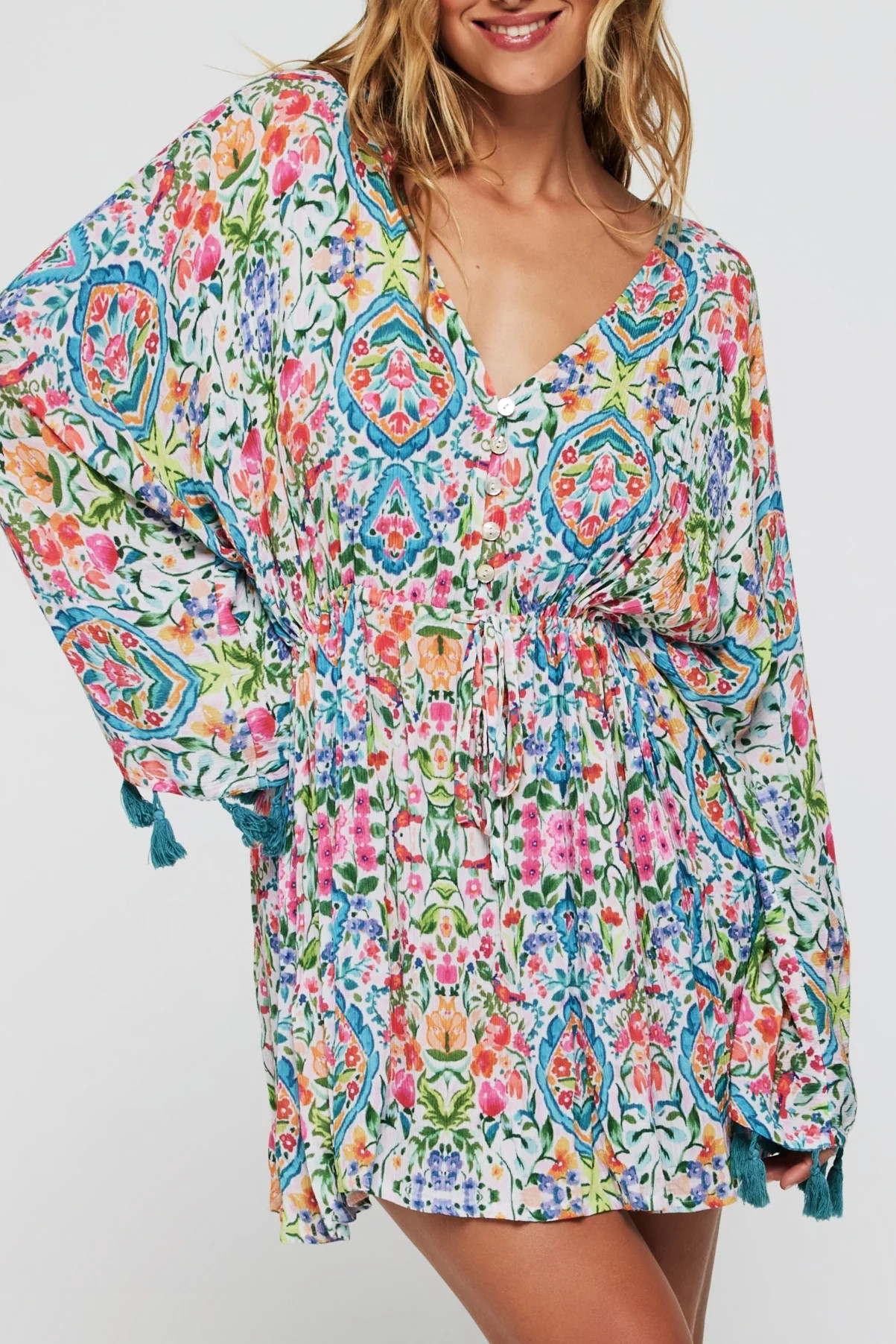 Fringe Caftan Cover Up | Hermoza