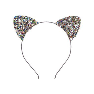 Mimi & Lula Multi Glitter Cat Ears | Indigo (CA)