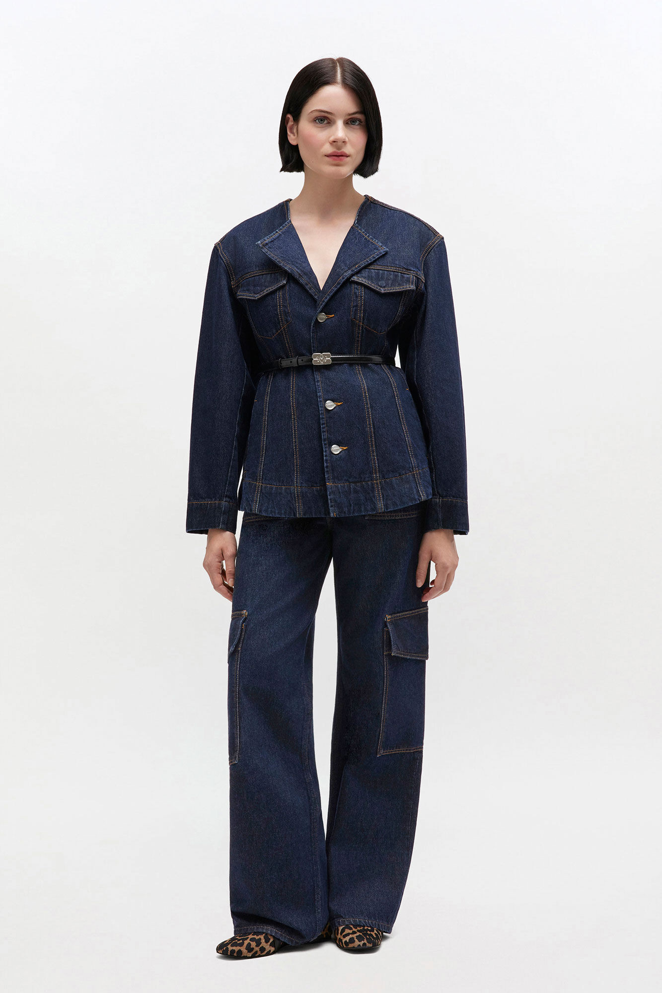 Dark Rinse Angi Jeans | Ganni