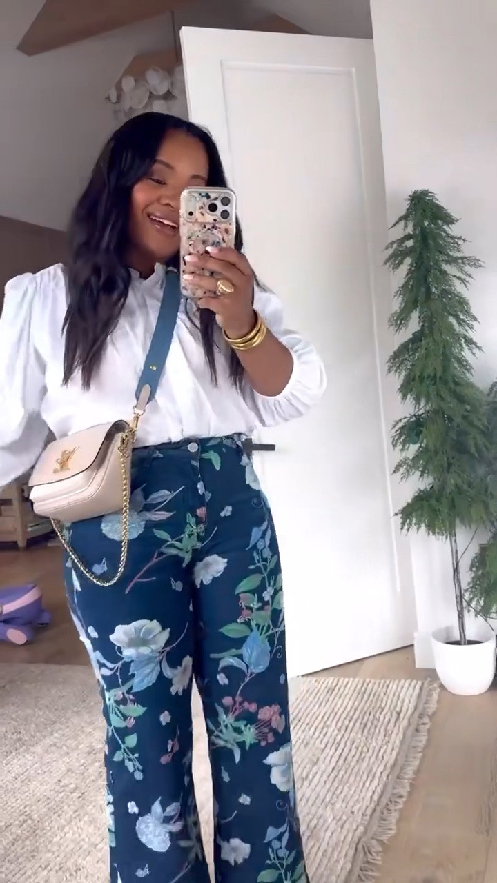 I love this elevated everyday outfit from Walmart. 🤍 My blouse is currently $12 and floral denim is $33!

#LTKmomlife #LTKgrwm #LTKootd