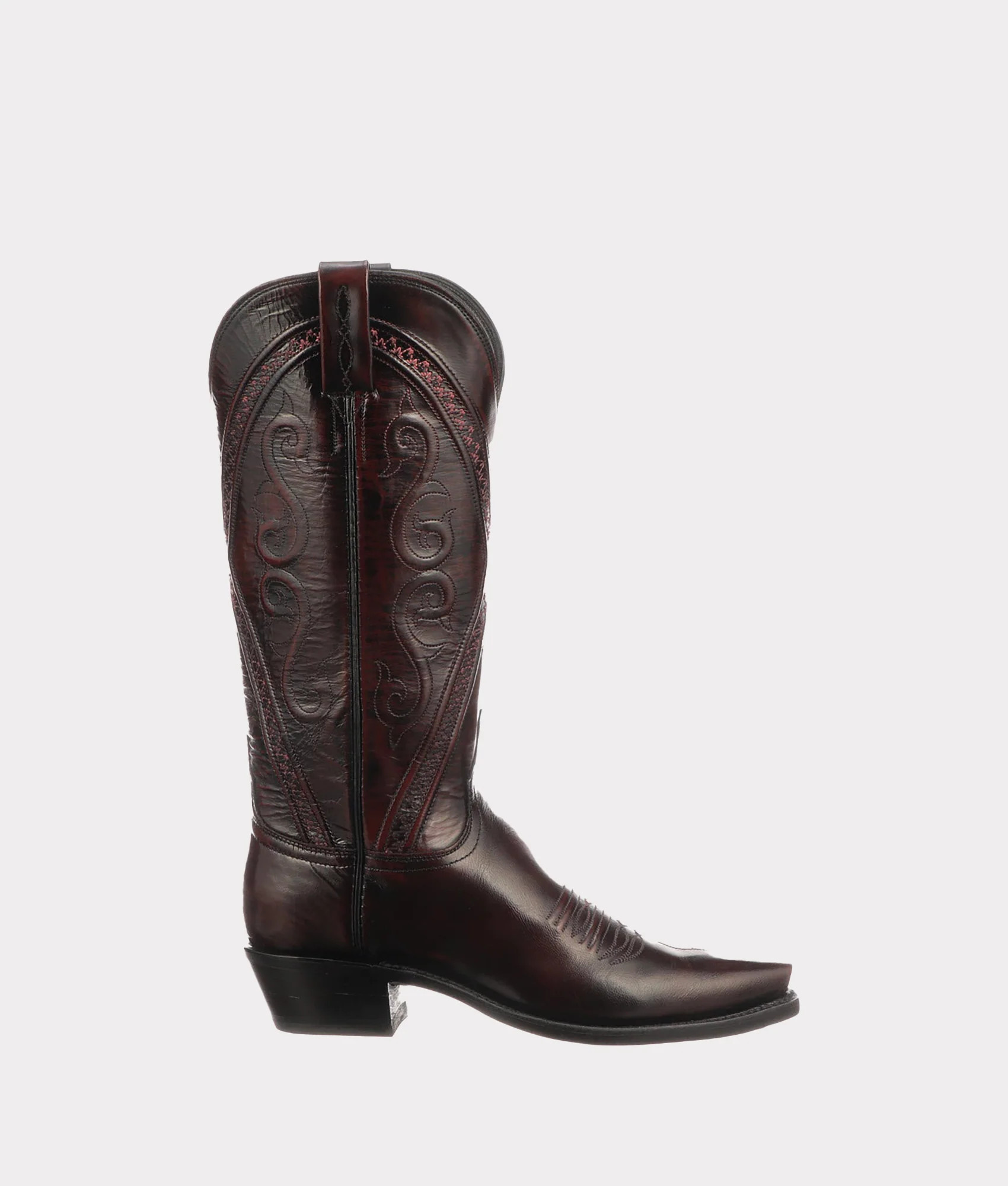 Darlene :: Black Cherry 8 / B / 5 + 3 | Lucchese Bootmaker