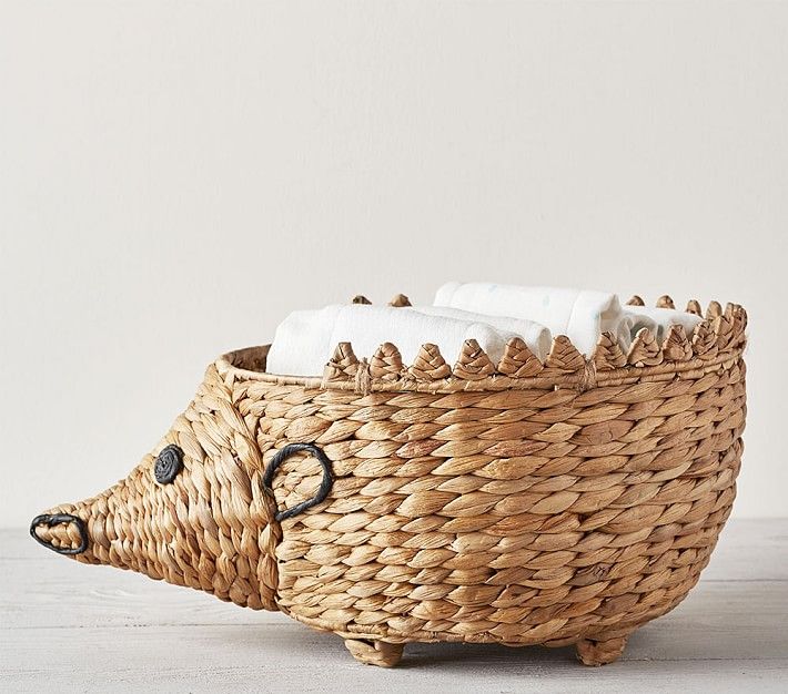 Shaped Hedgehog Diaper Caddy | Pottery Barn Kids