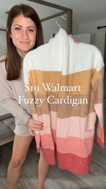 $19 Walmart Fuzzy Cardigan! So good! 👌🏼 Perfect to layer with now and perfect to style for spring! So cozy + comes in a few color options! 

Follow me for more affordable fashion finds and outfit ideas! 

Wearing a small!

#LTKfindsunder50 #LTKstyletip #LTKSeasonal