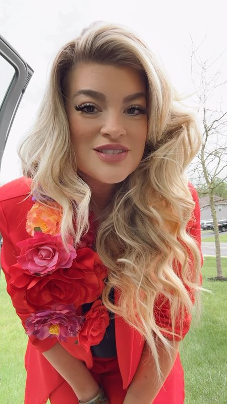 Created a Cinco de Mayo look on the fly! I took my red suit and got some cute flower pins to create a Mexican vibe as my outfit on a panel today!

#LTKFindsUnder100 #LTKStyleTip