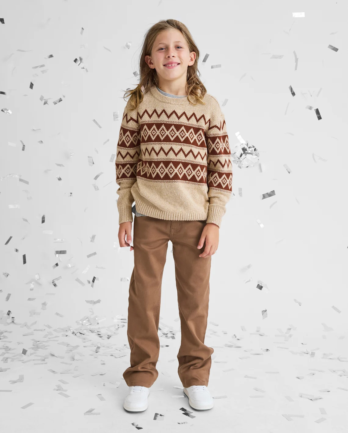 Boys Knit Straight Jeans - brown | The Children's Place