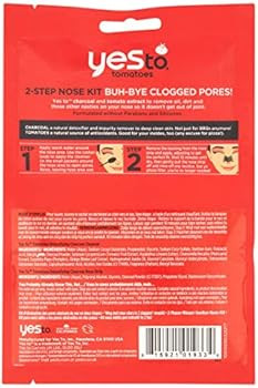 Yes To Tomatoes Two-Step Nose Kit, Detoxifying Daily Cleanser & Nose Strip Clears Breakouts Witho... | Amazon (US)
