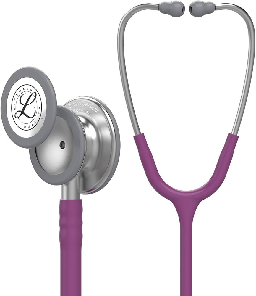 3M Littmann Classic III Monitoring Stethoscope, 5831, More Than 2X as Loud* and Weighs Less**, St... | Amazon (US)