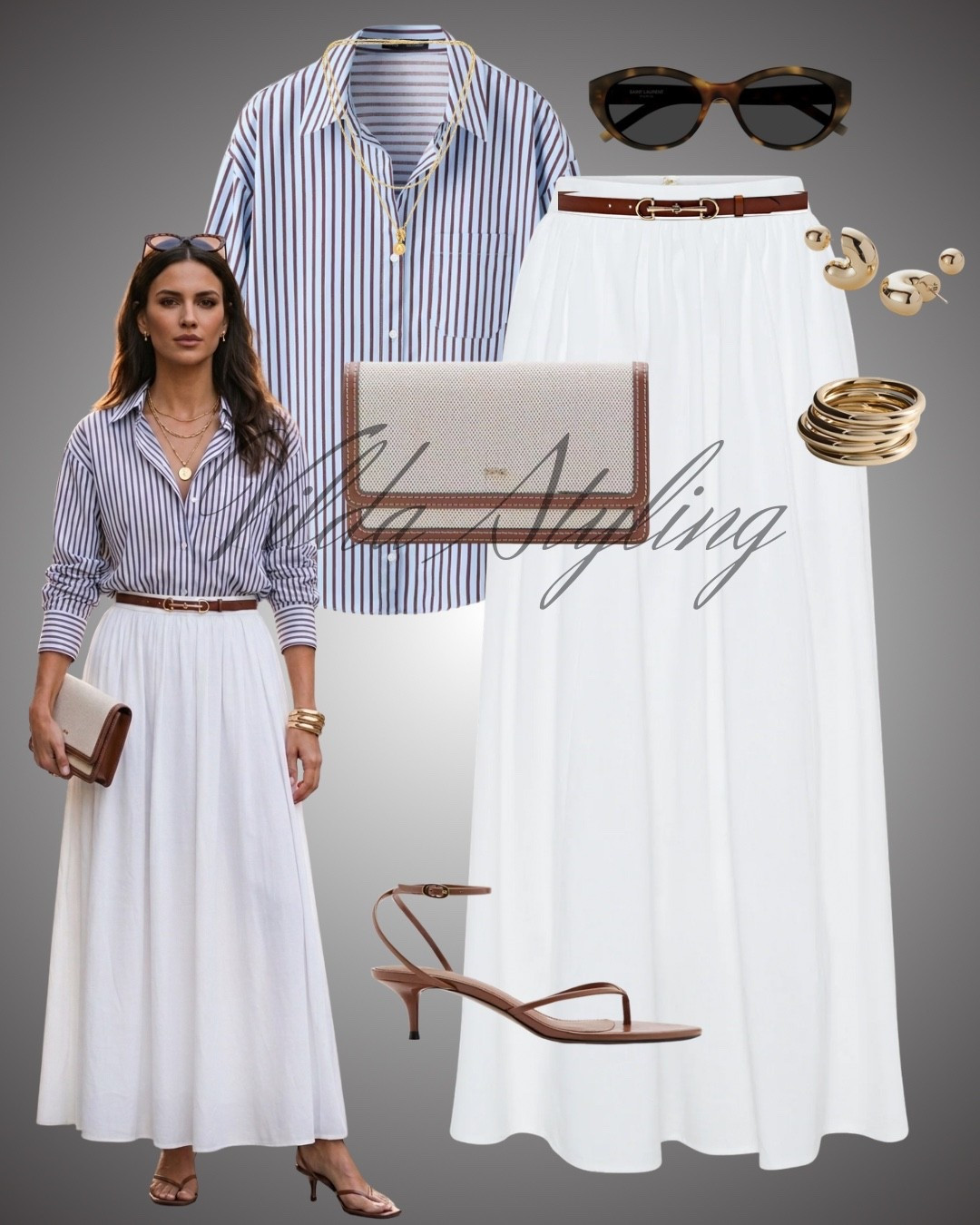 Short & Chic
The perfect summer uniform. 🕊️ Stripes + White Maxi + Gold Hardware. #SummerStyle #LTKstyletip #StripedShirt #MaxiSkirt #MinimalistFashion #QuietLuxury #SpringOutfitInspo #StreetStyle 

#LTKspring #LTKstyletip #LTKsummer