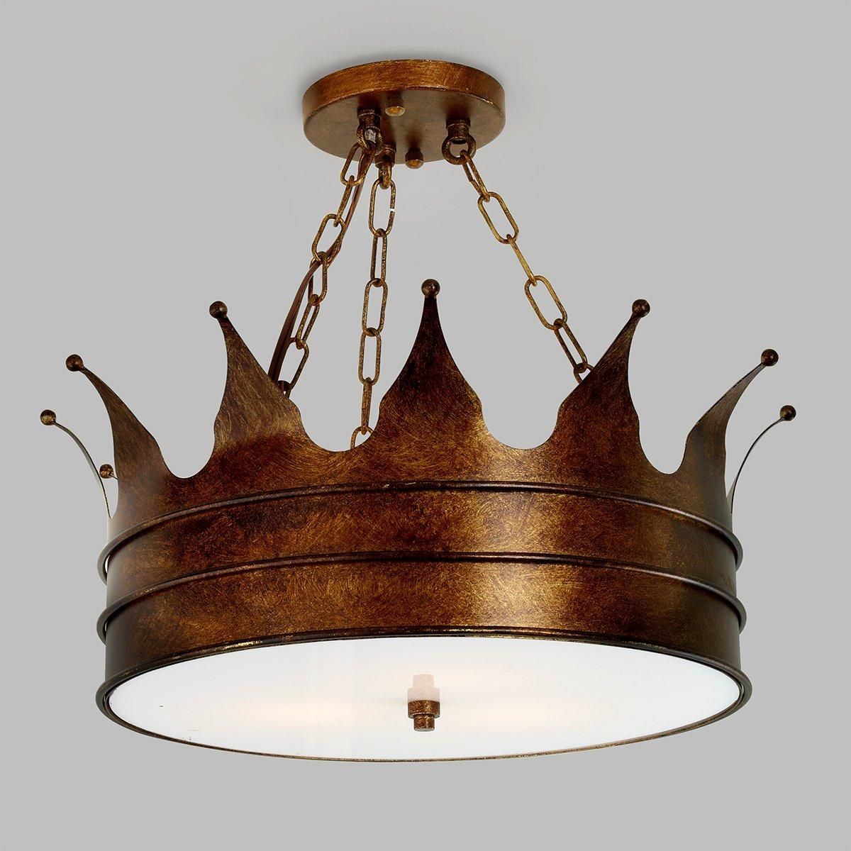 Crown Semi-Flush Ceiling Light | Shades of Light