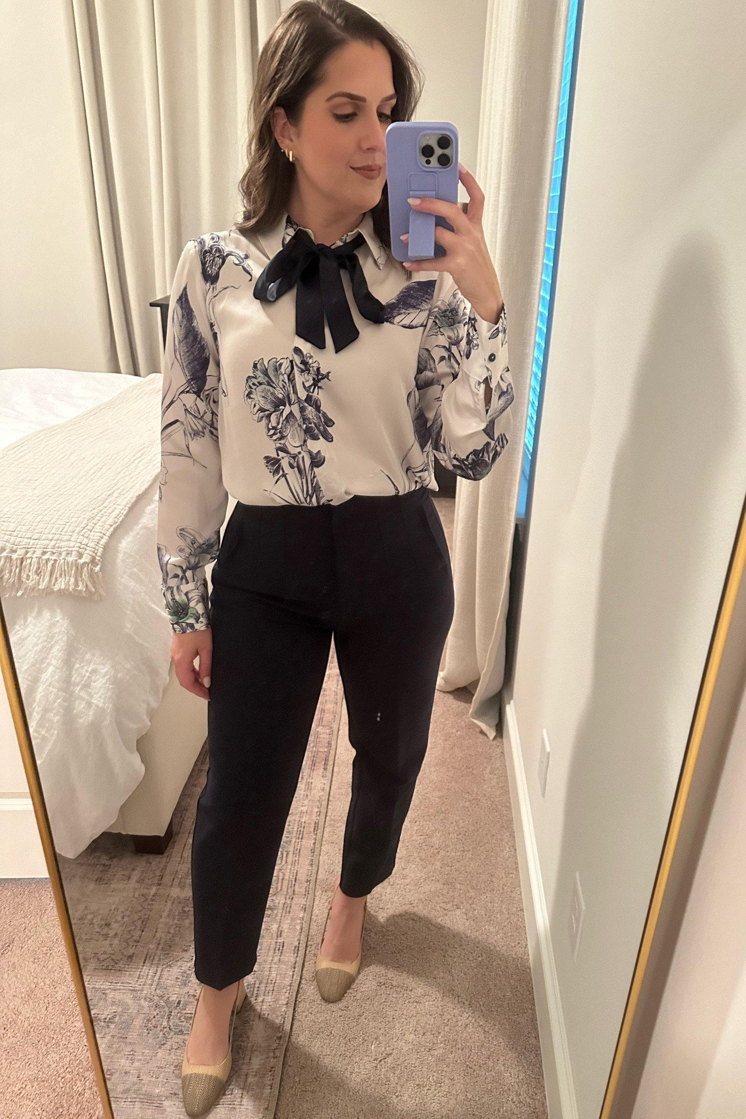 Office outfit 
Meeting outfit
Corporate style
Corporate outfit
Work outfit
Office outfit
Office fashion
Office ootd
Business professional outfit
Women’s trouser pants
High waisted pants
High waist pants
Nude heels
Raffia heels
Steve Madden heels
Block heel
Chunky heel
Work shoes
Work heels
High neck blouse
Spring blouse
Spring top
Women’s blouse
Necktie blouse
High neck top 
Button down shirt
Button up shirt
Professional attire 
Business attire
Spring fashion
Floral print 

#LTKFindsUnder100 #LTKWorkwear #LTKStyleTip