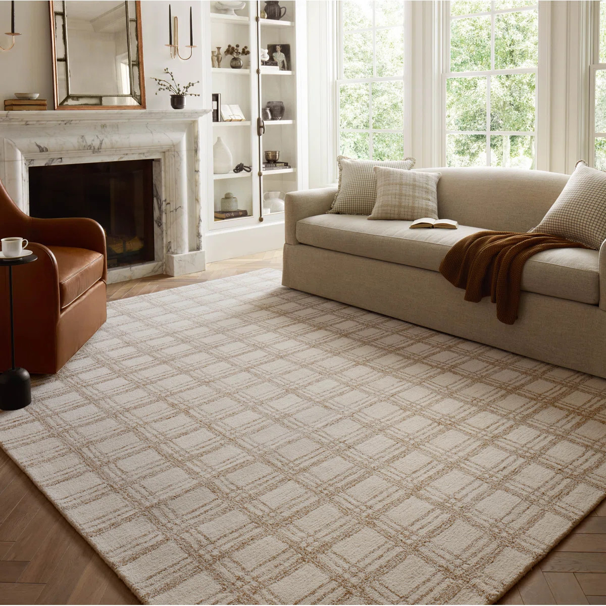 Chris Loves Julia x Loloi Polly Cream / Sand Area Rug | Wayfair North America