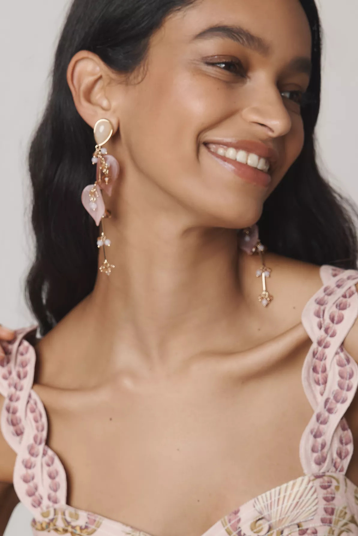 Flutter Floral Drop Earrings | Anthropologie (US)
