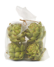 Set Of 4 Realistic Faux Artichokes | Plants & Planters | Marshalls | Marshalls