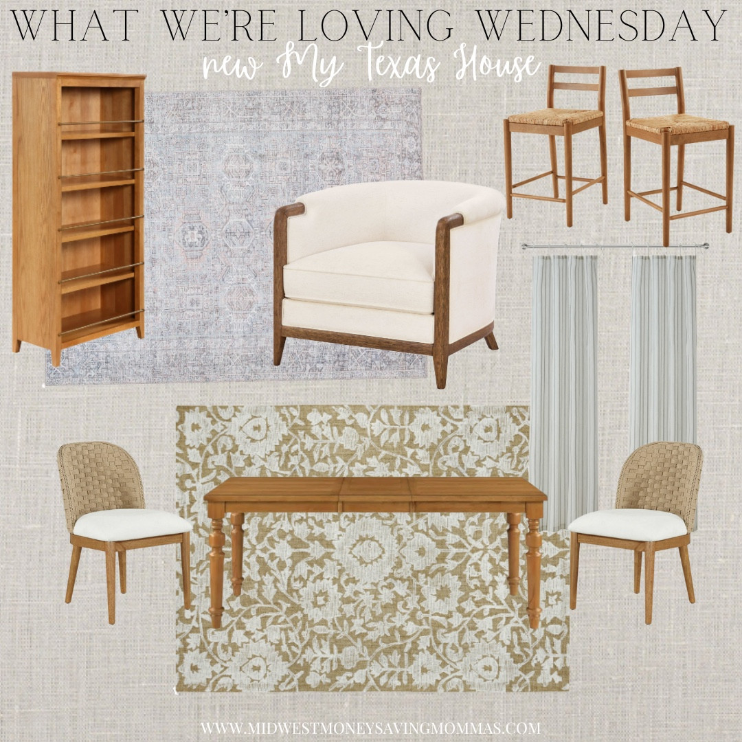 New My Texas House 😍

What We’re Loving Wednesday

Spring home decor living room furniture  dining set  bookshelves accent chair  area rug 

#LTKSeasonal #LTKHome