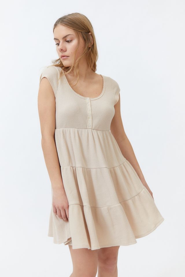 UO Jessica Waffle Frock Dress | Urban Outfitters (US and RoW)