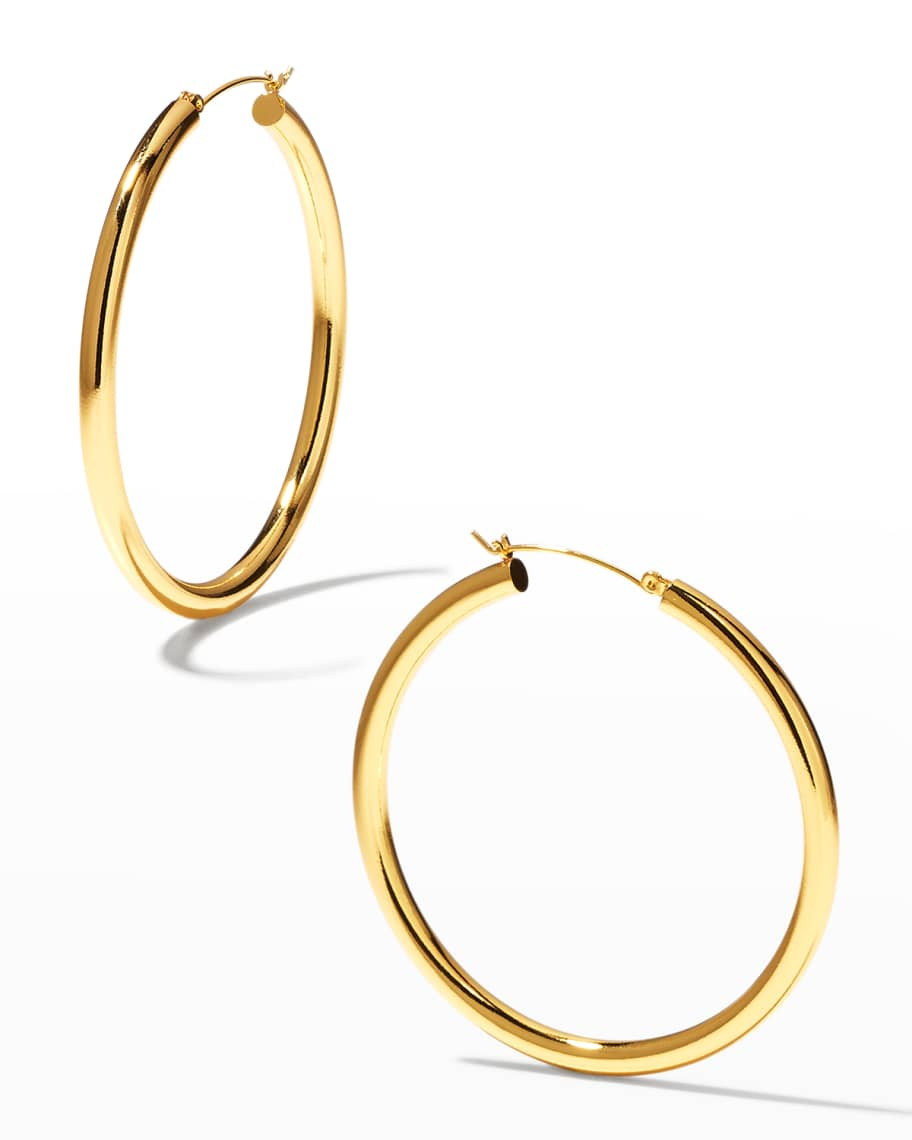 Devon Leigh Thick Large Gold Hoop Earrings | Neiman Marcus