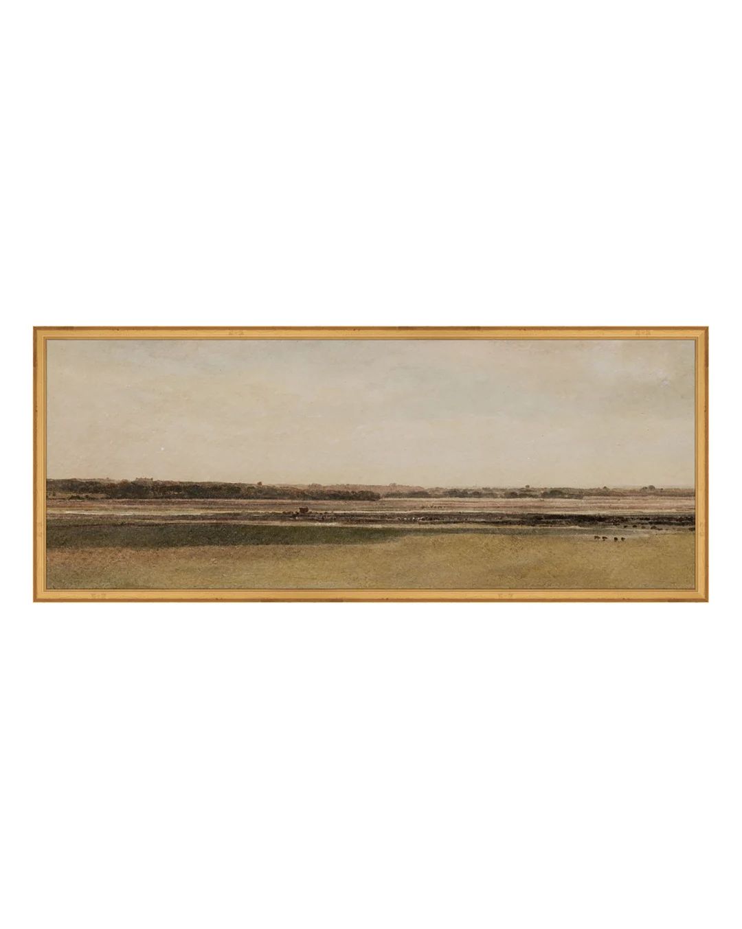 FRAMED Rust Meadow. Rust Decor. Moody Vintage Landscape Print. Framed Landscape Wall Art. Country... | Etsy (US)