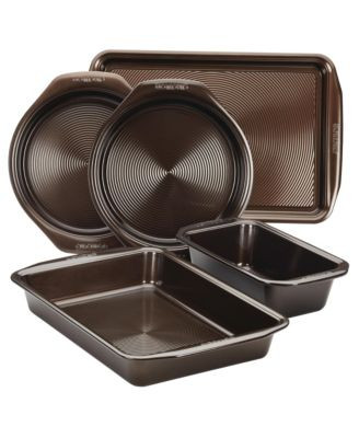 Circulon Symmetry Nonstick Chocolate Brown 5-Pc. Bakeware Set - Chocolate | Macy's