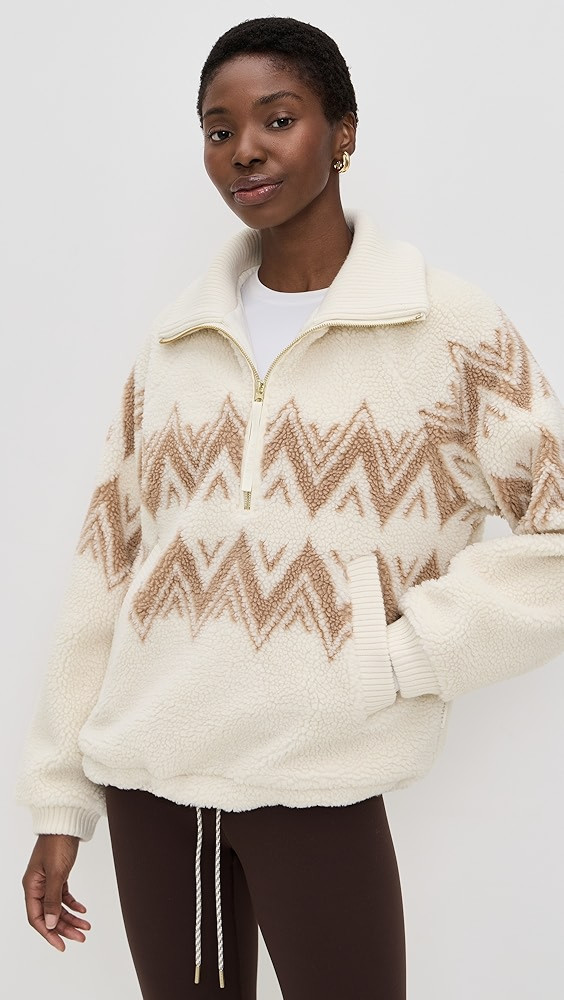 Hendrik Half Zip Faux Sherpa Pullover | Shopbop