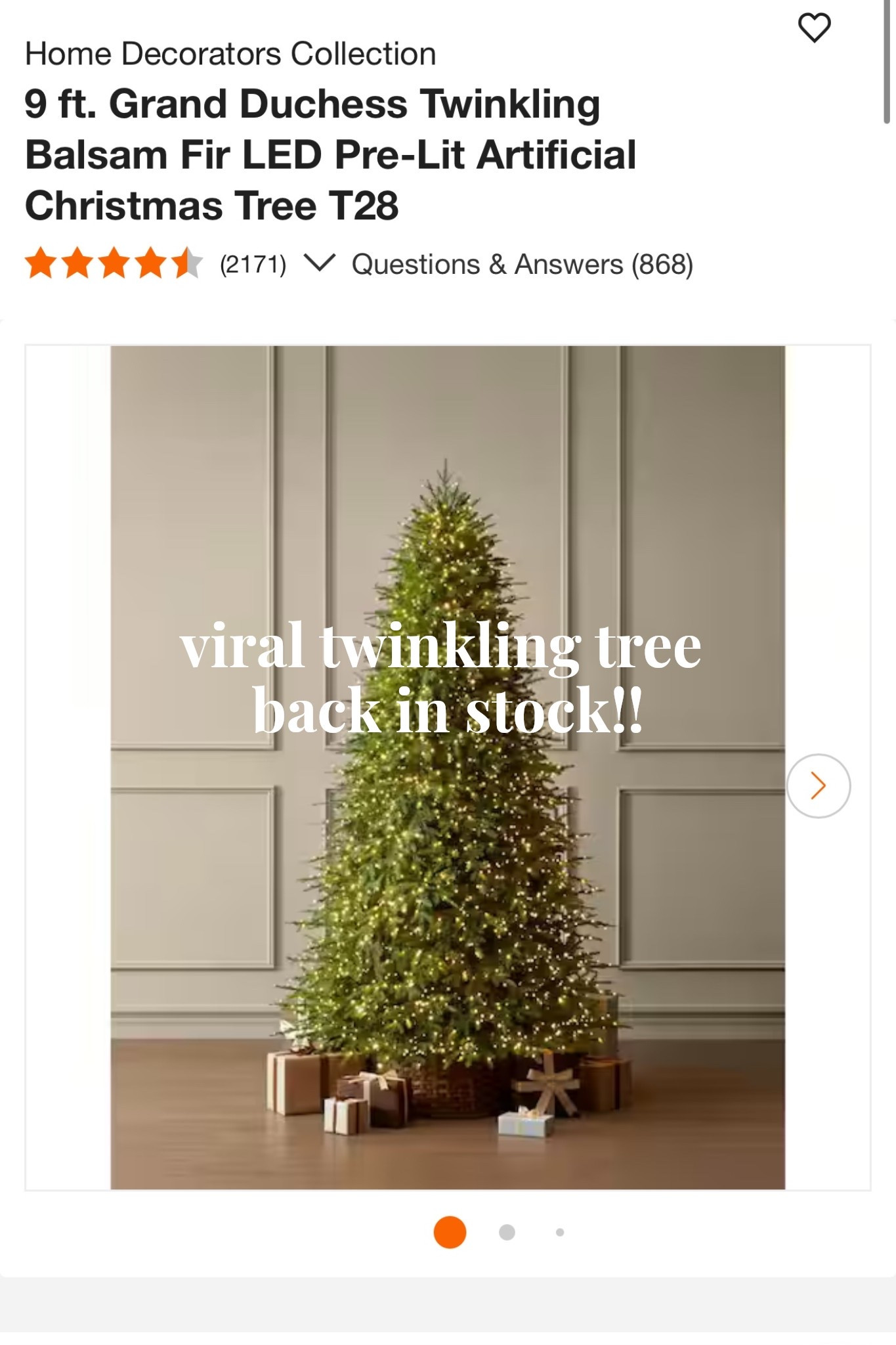 My exact Christmas tree!! 

#LTKGiftGuide #LTKHoliday #LTKSeasonal