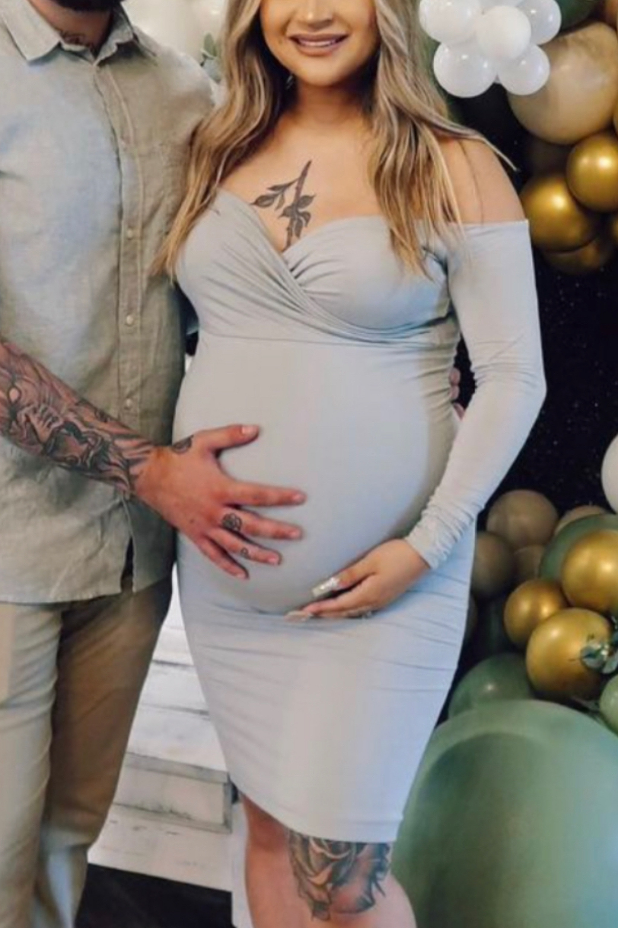 This green baby shower dress with a sweetheart neckline is so cute!

#LTKbump #LTKunder100