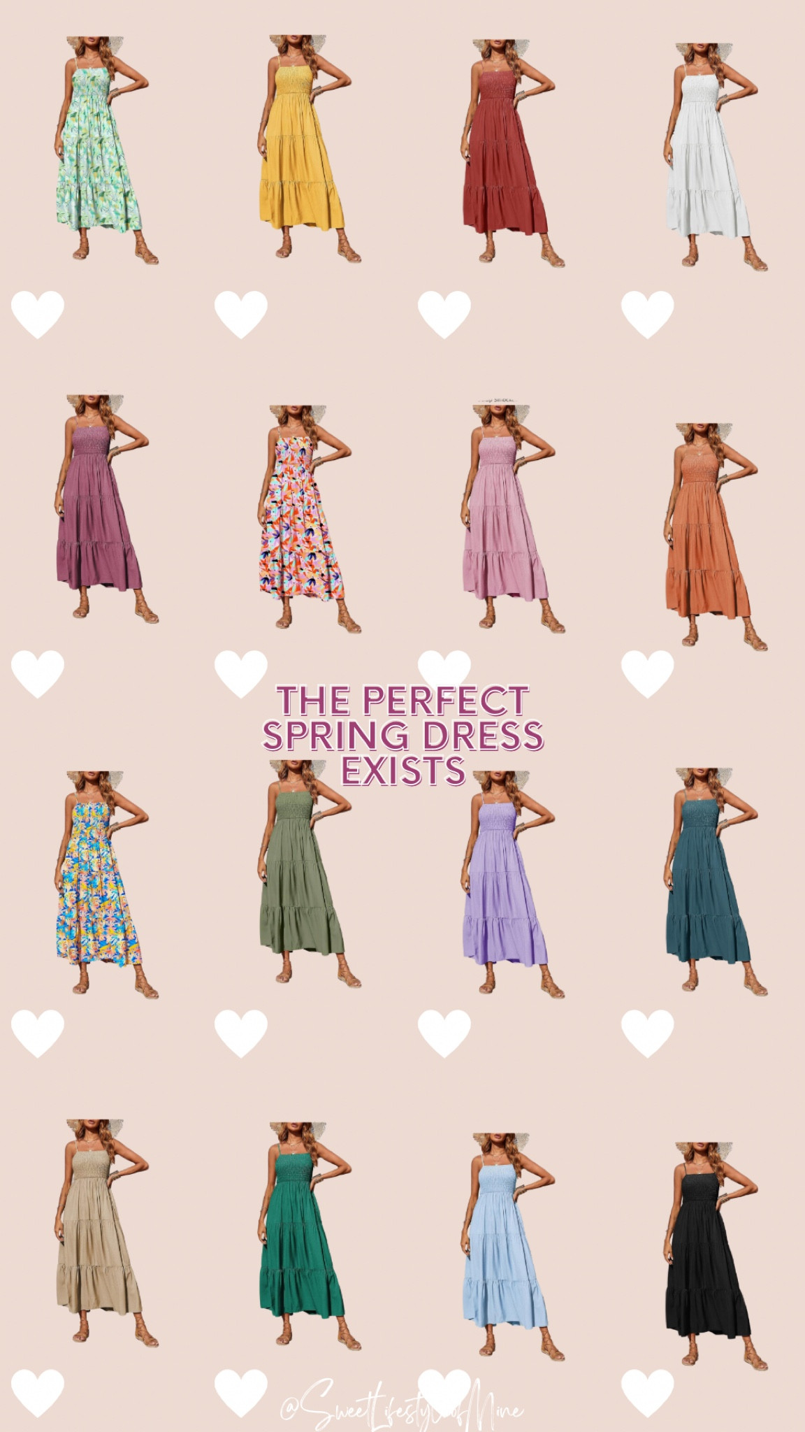 This is the perfect spring/summer dress! So many colors to chose from! It’s such a complimentary style.  Maxi Dress,  Casual, Boho, Sleeveless, Spaghetti Strap, Smocked, Tiered, Long,  Beach, Sun Dress  

#LTKmidsize #LTKfindsunder50 #LTKstyletip