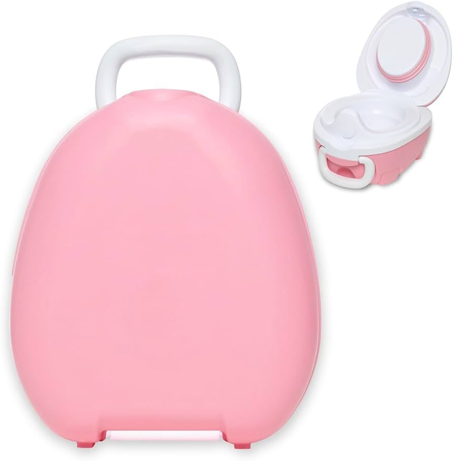 My Carry Potty - Pink Pastel Travel Potty, Award-Winning Portable Toddler Toilet Seat for Kids to... | Amazon (US)