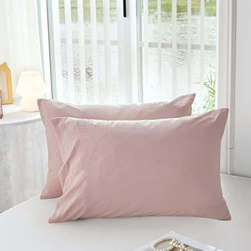 MILDLY King Pillowcases - 2 Pack Ultra Soft Washed Microfiber Shrinkage and Fade Resistant Pillow... | Amazon (US)