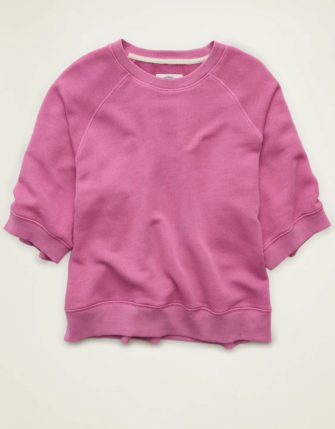 AE Campus Short-Sleeve Sweatshirt | American Eagle Outfitters (US & CA)