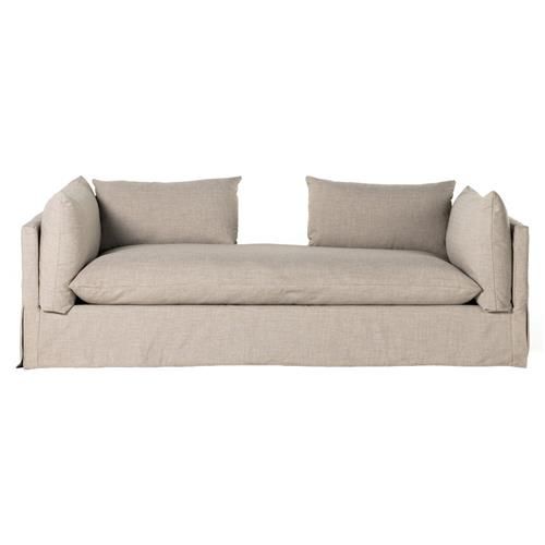 Alexa Modern Classic Brown Upholstered Chaise Lounge | Kathy Kuo Home