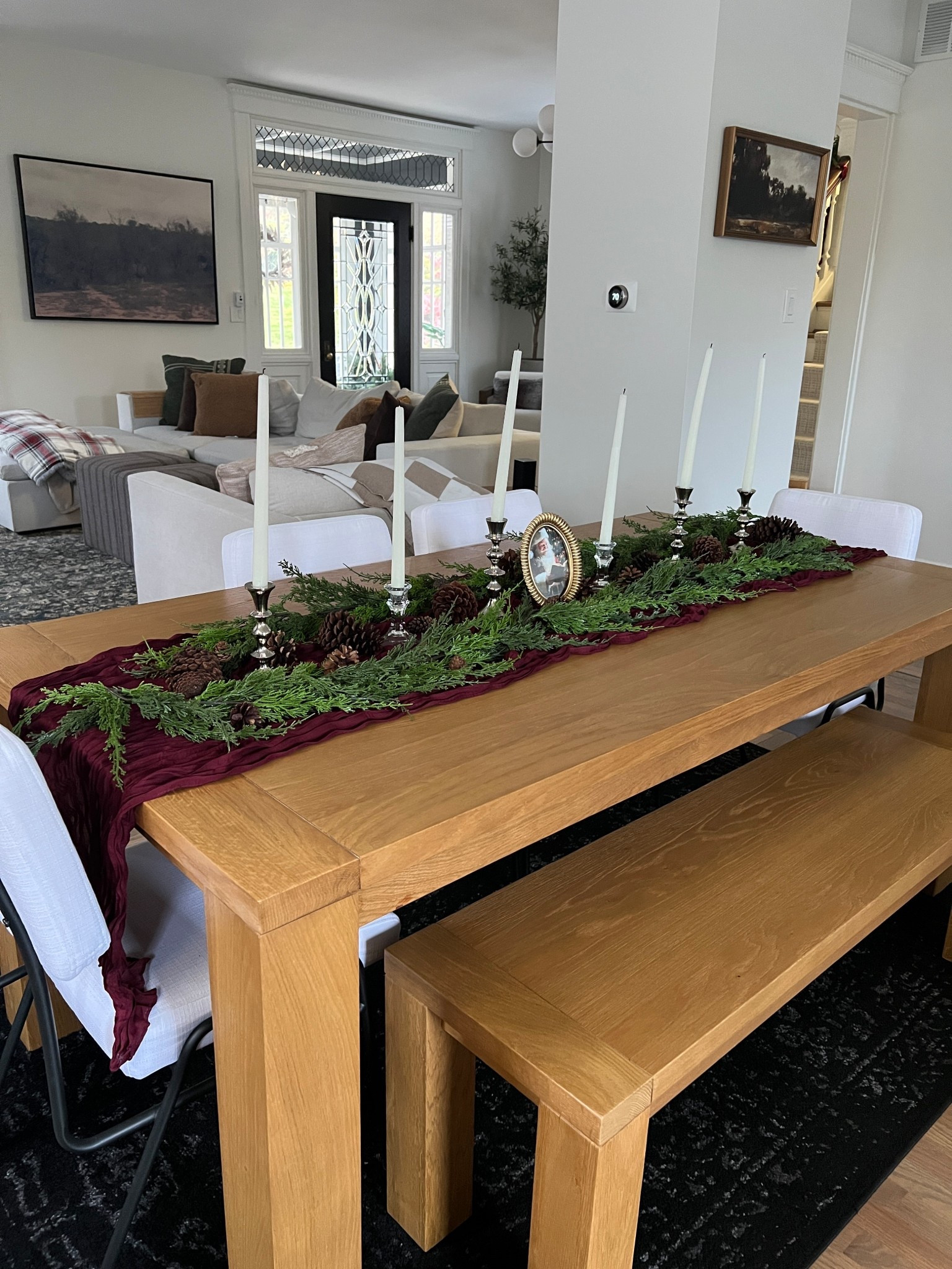 Holiday Burgundy tablescape

#LTKHome #LTKSeasonal #LTKHoliday