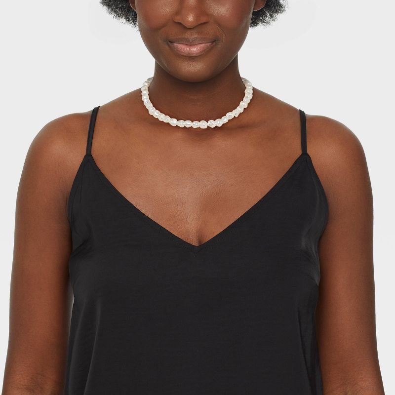 Beaded Pearl Necklace - A New Day™ White | Target