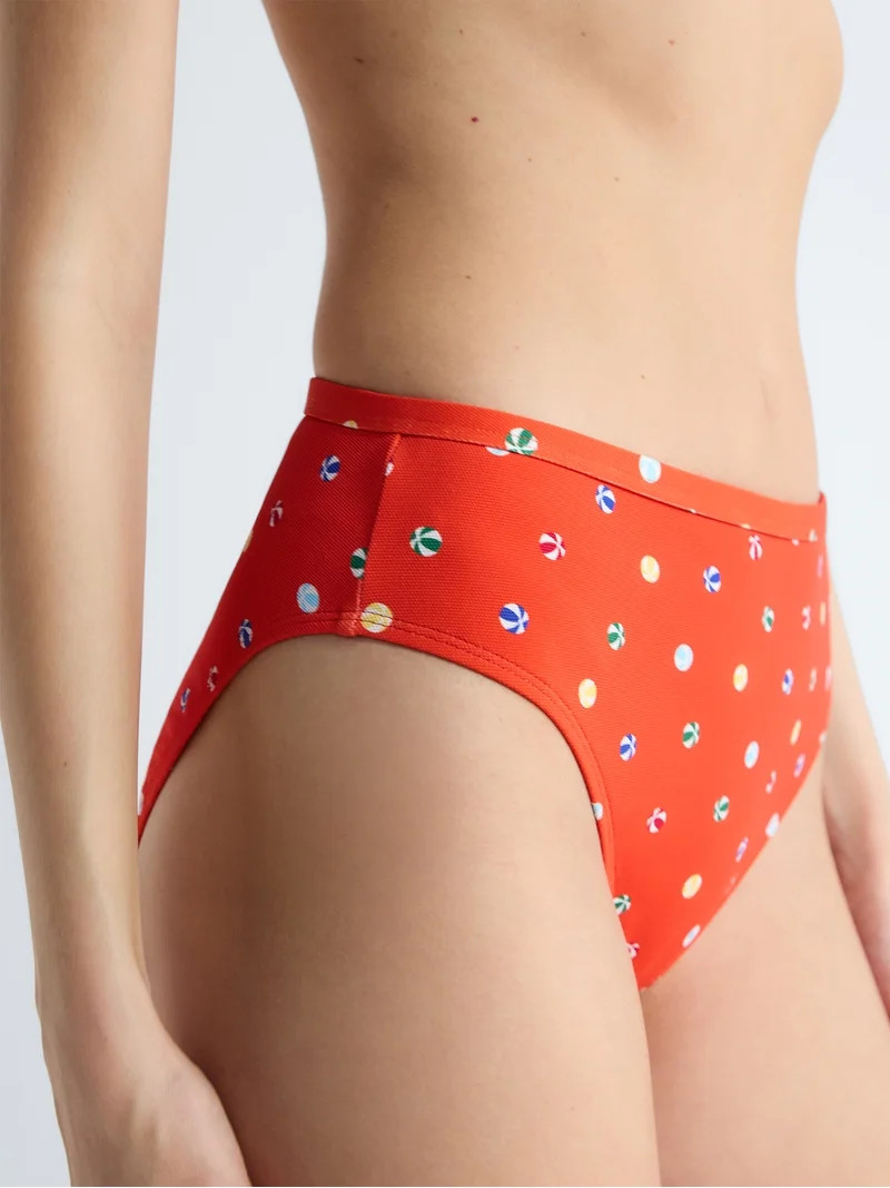 Free Assembly Women's and Women's Plus Banded High Waisted Bikini Bottoms, Sizes XS-3X | Walmart (US)