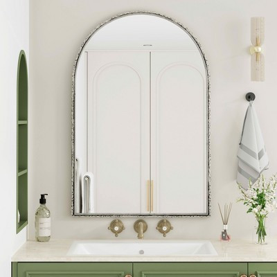 MAYEERTY Arched Mirror Wall Mirror Wall Decor Arch Mirror for Living Room Entryway Silver | Target