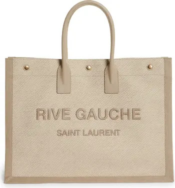 Medium Noe Rive Gauche Logo Canvas Tote | Nordstrom