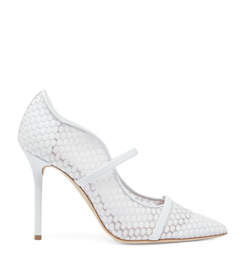 Malone Souliers Lace-Blend Maureen Heeled Pumps 100 | Harrods