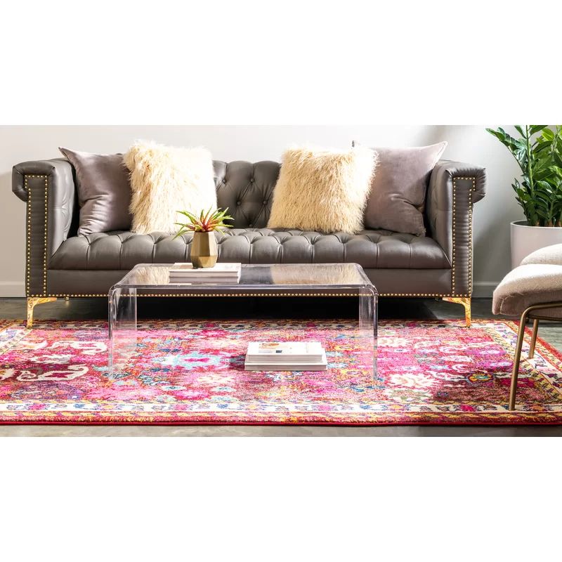 Holsinger Floral Pink Area Rug | Wayfair North America