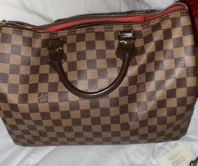 Louis Vuitton Speedy Handbag Damier 35 Brown**Excellent Condition **Authentic ** | eBay US