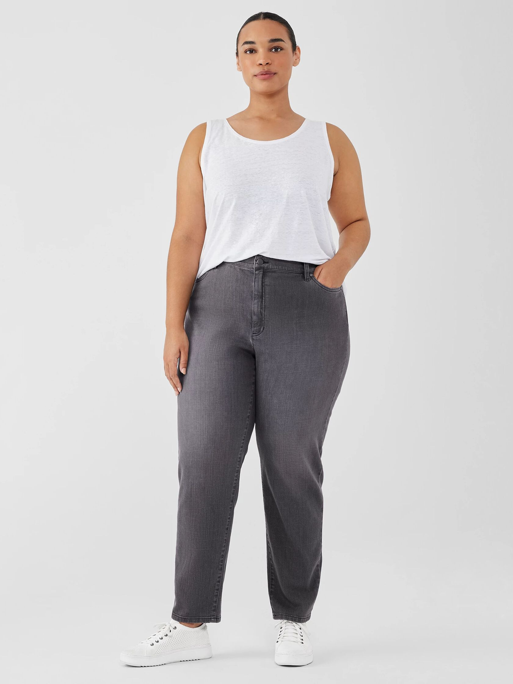 Organic Linen Jersey Tank | Eileen Fisher