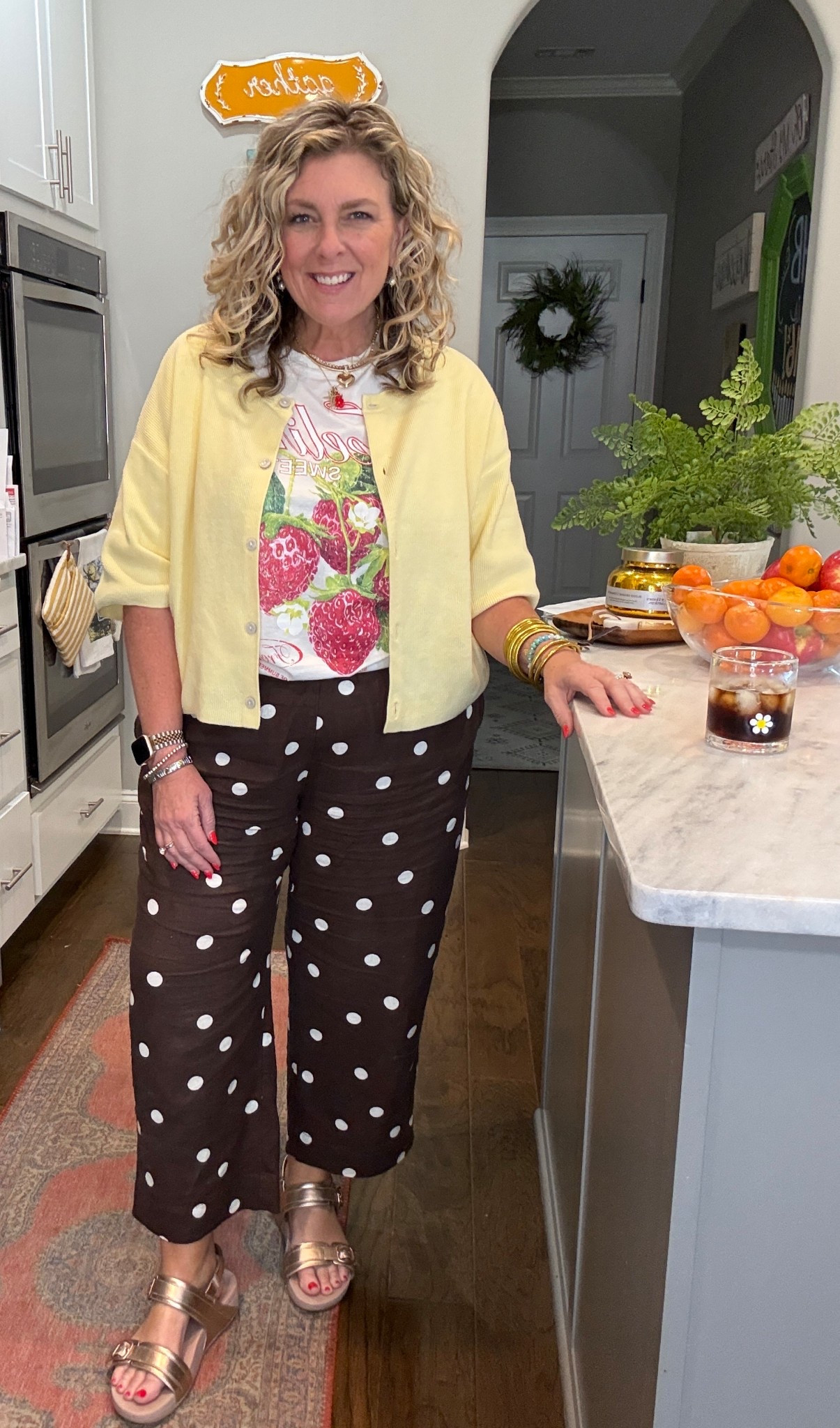 Large in pants and tshirt. Xl sweater 

#LTKOver40 #LTKootd #LTKmomlife