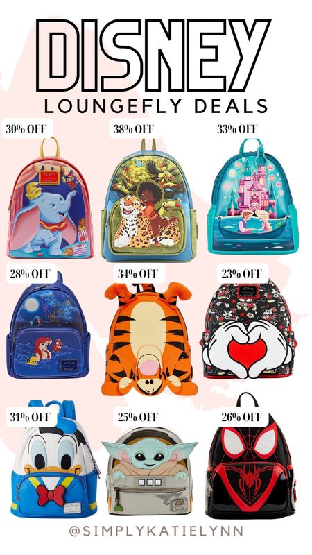 Loungefly backpacks for Disney on sale! 

#LTKunder50 #LTKsalealert #LTKfamily