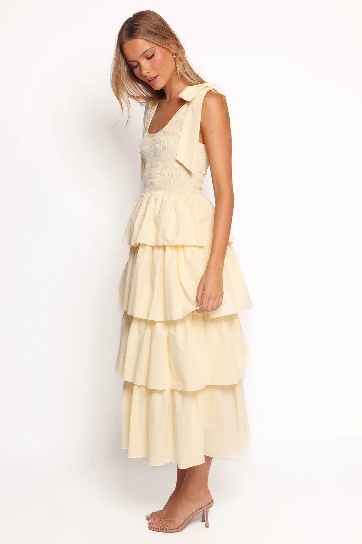 Raphael Tiered Maxi Dress - Yellow | Petal & Pup (US)