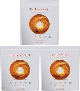 BetterBrand The Cinnamon Better Bagel, High Protein (25 grams), Low Carb (5 grams net carbs), No ... | Amazon (US)