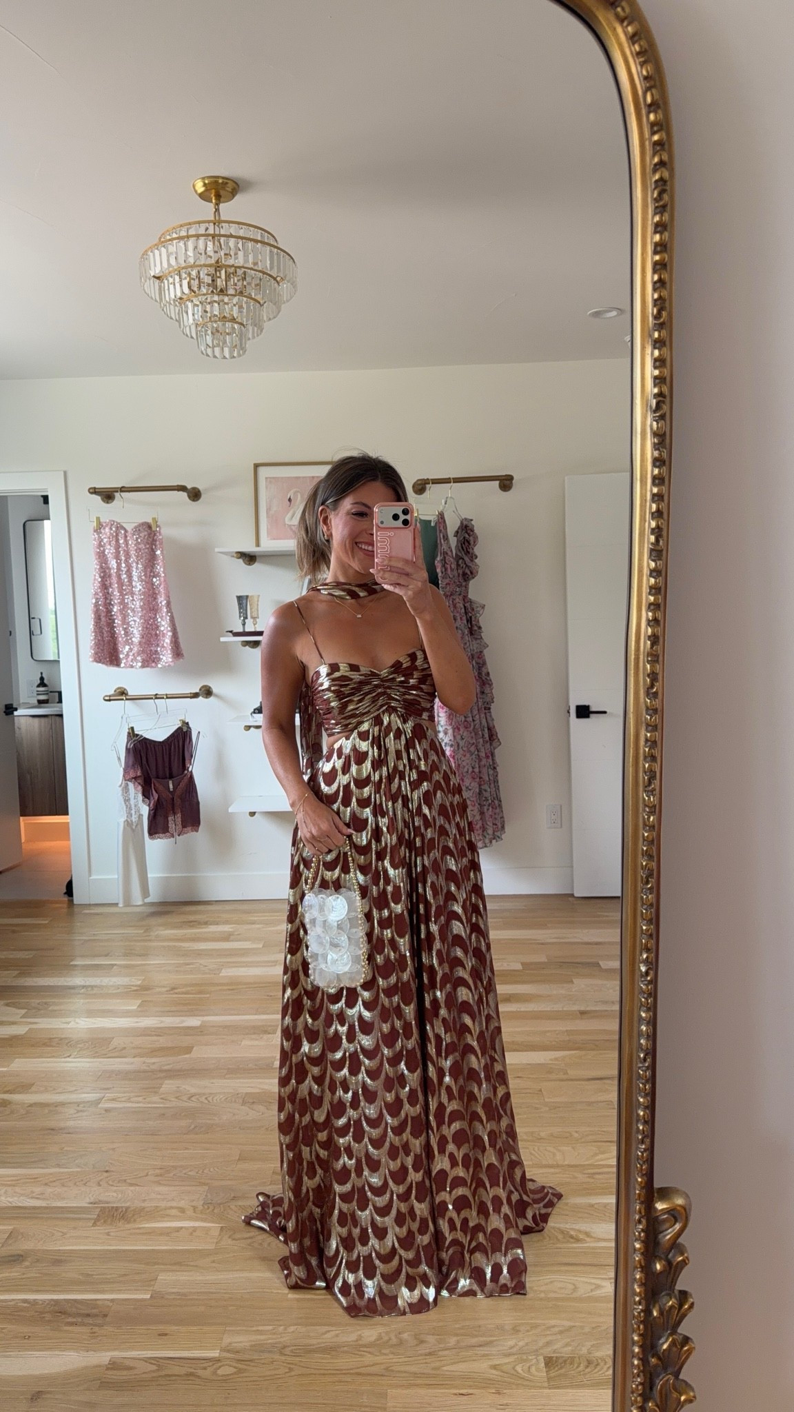 metallic burgundy and gold scalloped-print maxi gown special occasion wedding guest dress 💍

electric picks code: emerson20 

I’m 5’4” and wearing my typical smalls / 2

summer wedding guest dresses, wedding guest dresses, cocktail dresses, semi-formal dresses, black tie wedding guest dresses, destination wedding guest dresses, garden party dresses, wedding guest outfit ideas

#LTKgrwm #LTKWedding #LTKTravel
