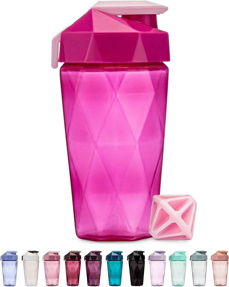 Classic 20oz Blender Shaker Bottle | Protein Shaker Bottle with Diamond Agitator | Shaker Cup wit... | Amazon (US)