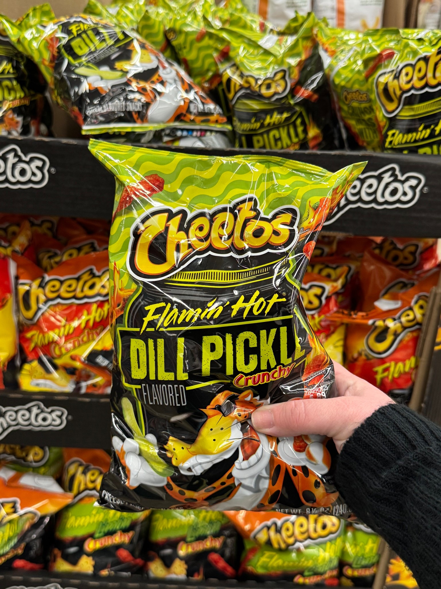 Finally got my hands on the viral dill pickle Cheetos! I’ve been hunting everywhere. As a pickle queen, these were a must try! And… they’re actually good!

#LTKSeasonal #LTKHome #LTKFindsUnder50