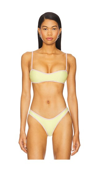 Carmy Top in Yellow & Pink | Revolve Clothing (Global)