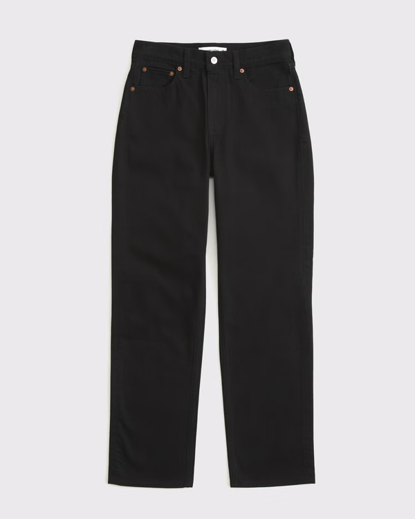 Women's High Rise Vintage Straight Jean | Women's Bottoms | Abercrombie.com | Abercrombie & Fitch (US)